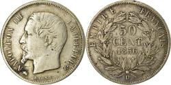 World Coins - Coin, France, Napoleon III, Napoléon III, 50 Centimes, 1856, Lyon,