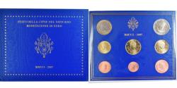 World Coins - Vatican, Euro-Set, 2007, Rome, Rome, Benoit XVI.FDC BU,