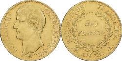 World Coins - France, Bonaparte Ier Consul, 40 Francs, An 12, Paris, Gold,