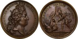 World Coins - France, Medal, Louis XIV, Politics, Society, War, 1697, Mauger,
