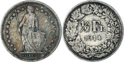 World Coins - Coin, Switzerland, 1/2 Franc, 1914