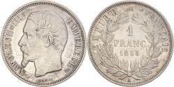 World Coins - Coin, France, Napoleon III, Franc, 1855, Paris, , Silver, KM:779.1