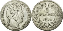 World Coins - Coin, France, Louis-Philippe, 5 Francs, 1840, Rouen, , Silver