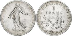 World Coins - Coin, France, Semeuse, Franc, 1913, Paris, , Silver, KM:844.1