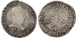World Coins - Coin, France, Franc au Col Plat, 1578, Nantes, , Silver, Sombart:4714
