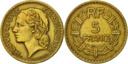 World Coins - Coin, France, Lavrillier, 5 Francs, 1945, Castelsarrasin,