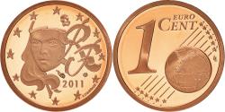 World Coins - France, Euro Cent, 2011, Paris, Proof / BE, , Copper Plated Steel
