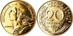 World Coins - Coin, France, Marianne, 20 Centimes, 1993, Paris, BU,