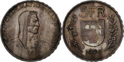 World Coins - Switzerland, 5 Francs, Herdsman, 1925, Bern, Silver, , KM:37