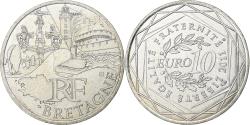 World Coins - France, 10 Euro, Bretagne, 2011, Silver,