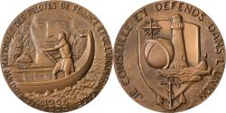 World Coins - France, Medal, Fédération Nationale des Pilotes de France, 1955, Bronze