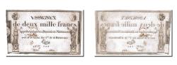 World Coins - Banknote, France, 2000 Francs, 1795, Picot, EF(40-45), KM:A81, Lafaurie:176