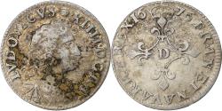 World Coins - France, Louis XIV, 4 Sols des Traitants, 1676, Vimy, Silver,
