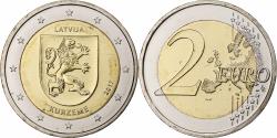 World Coins - Latvia, 2 Euro, Kurzeme, 2017, Stuttgart, Bi-Metallic,