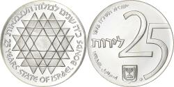World Coins - Israel, 25 Lirot, 1975, Jerusalem, BU, Silver, , KM:81