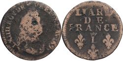 World Coins - France, Louis XIV,Liard de France au buste âgé, troisième type, 1693