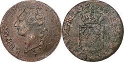 World Coins - France, Louis XVI, Sol, Sol ou sou, 1791, Paris, 2éme sem, Copper,