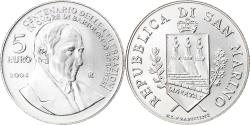 World Coins - San Marino, 5 Euro, 2004, Rome, Bartolomeo Borghesi, , Silver, KM:458