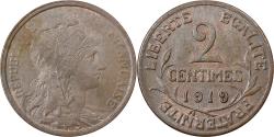 World Coins - France, 2 Centimes, Daniel-Dupuis, 1919, Paris, Bronze, , Gadoury:107
