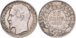 World Coins - France, Louis-Napoléon Bonaparte, 50 Centimes, 1852, Paris, Silver,
