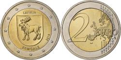 World Coins - Latvia, 2 Euro, Zemgale, 2018, Bi-Metallic,