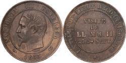 World Coins - France, Napoleon III, 10 Centimes, 1853, Lille, Visite de LL.MM.II.23 24 Sept;