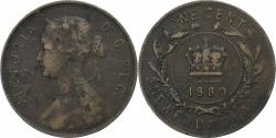 World Coins - Newfoundland, Victoria, Cent, 1880, London, Bronze,