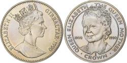 World Coins - Gibraltar, Elizabeth II, Crown, 1990, Copper-nickel, , KM:46