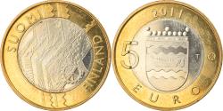 World Coins - Finland, 5 Euro, Le hérisson en Uusimaa, 2011, Vantaa, , Bi-Metallic