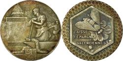 World Coins - France, Token, Caisse d'Epargne de Valenciennes, Silver,