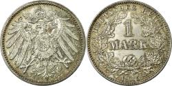 World Coins - Coin, GERMANY - EMPIRE, Wilhelm II, Mark, 1915, Karlsruhe,,Silver,KM 14