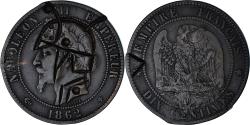 World Coins - Coin, France, Napoléon III, 10 Centimes, 1862 (1871), Strasbourg, Satirique