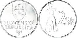 World Coins - Coin, Slovakia, 2 Koruna, 1994, , Nickel plated steel, KM:13