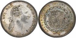 World Coins - France, Token, Louis XVI, Ville de Chartres, n.d., Silver, Duvivier,