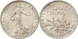 World Coins - Coin, France, Semeuse, 50 Centimes, 1916, Paris, , Silver, KM:854
