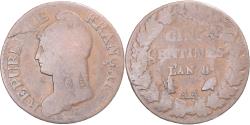 World Coins - Coin, France, Dupré, 5 Centimes, AN 8, Metz, , Copper, Gadoury:126a