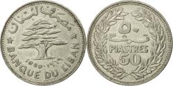 World Coins - Coin, Lebanon, 50 Piastres, 1969, , Nickel, KM:28.1