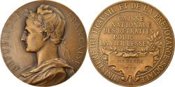 World Coins - France, Medal, Caisse Nationale des Retraites pour la Vieillesse, 1933