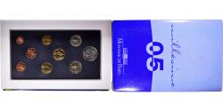 World Coins - France, 1 cent to 5 euro, 2005, Monnaie de Paris, , Gadoury:page 314