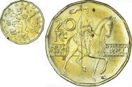 World Coins - Coin, Czech Republic, 20 Korun, 2004, , Brass plated steel, KM:5