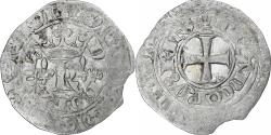 World Coins - France, Charles V, Blanc au K, 1365-1380, Billon, , Duplessy:363