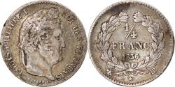 World Coins - Coin, France, Louis-Philippe, 1/4 Franc, 1836, Strasbourg, , Silver