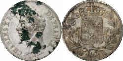 World Coins - France, Charles X, 5 Francs, 1827, Bordeaux, Silver,