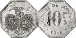 World Coins - France, Chambre de commerce de Rouen, 10 Centimes, 1918, , Aluminium