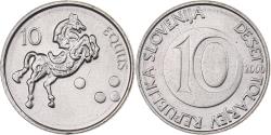 World Coins - Slovenia, 10 Tolarjev, 2000, Copper-nickel, , KM:41