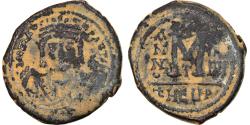 Ancient Coins - Maurice Tiberius, Follis, 595-596, Antioch, Bronze, , Sear:533