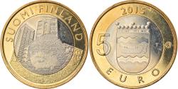 World Coins - Finland, 5 Euro, Le hérisson en Uusimaa, 2015, , Bi-Metallic