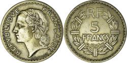 World Coins - Coin, France, Lavrillier, 5 Francs, 1945, Paris, , Aluminum-Bronze