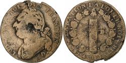 World Coins - France, Louis XVI, 12 Deniers, 1792⸱4, Dijon, Bronze, , Gadoury:15