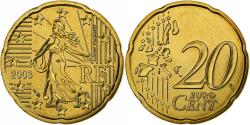 World Coins - France, 20 Euro Cent, BU, 2003, MDP, Nordic gold, , KM:1286